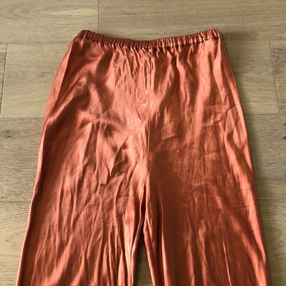 DISSH Simone Orange Satin Bias Cut Pants- Orange, AU 10 US 6 - Picture 2 of 13